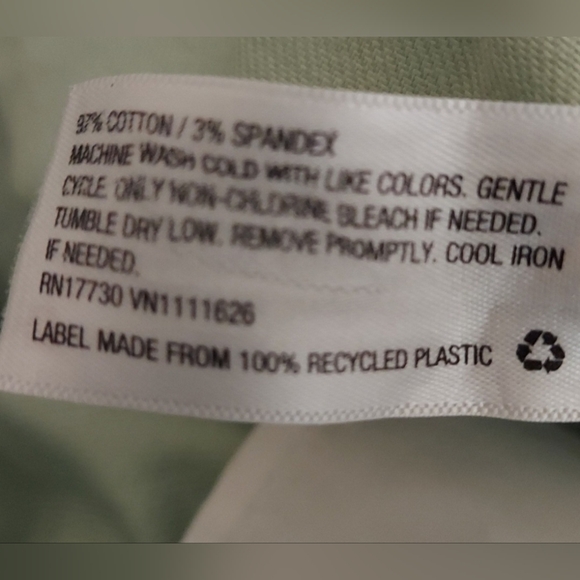 A new day Stretch Elastizado Olive Ankle Pants Size 8 - Picture 6 of 6